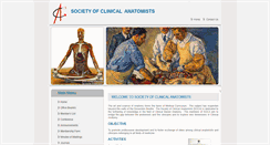 Desktop Screenshot of clinicalanatomists.org