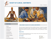 Tablet Screenshot of clinicalanatomists.org